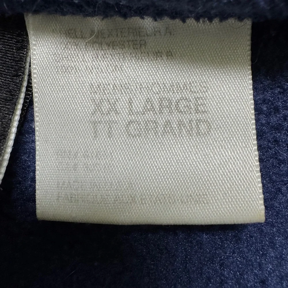 Vtg The North Face Fleece Jacket Mens XXL Blue Full Zip Mock Neck TKA 100 Logo
